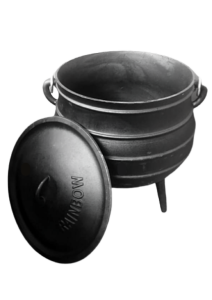 3 legged potjie pot with lid